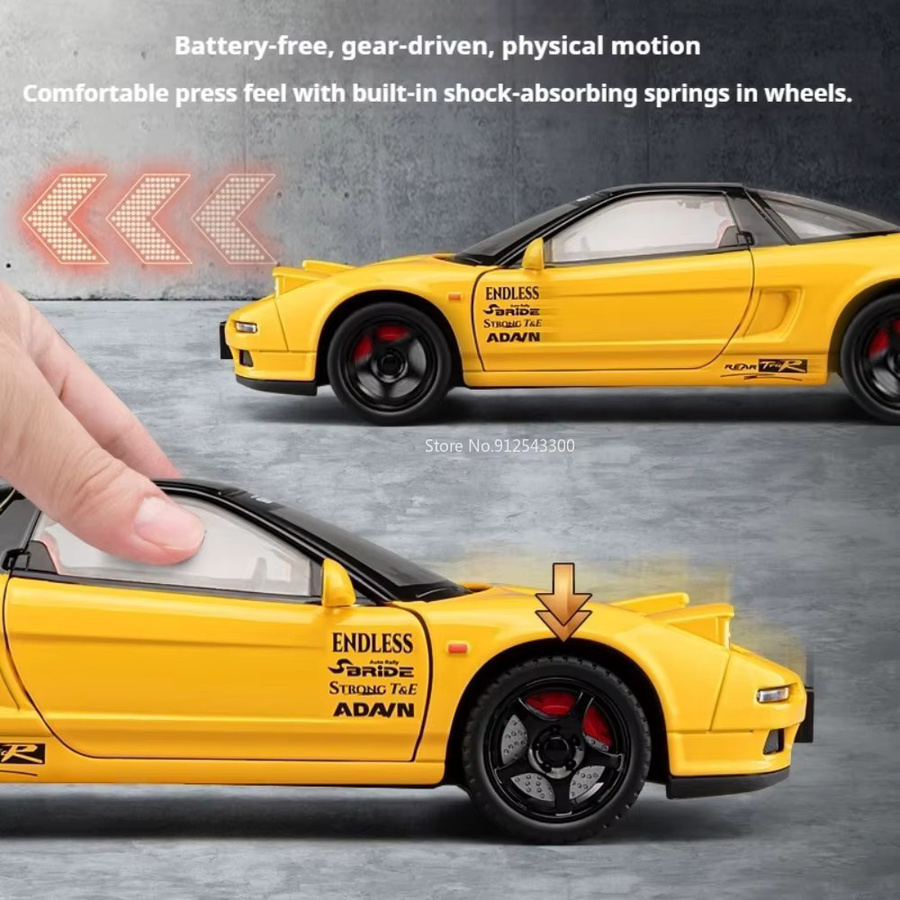 RMZ city NA1 PI GTR Automodell-Spielzeug, 1:22, mit Licht und Sound, Weiß - Bild 3