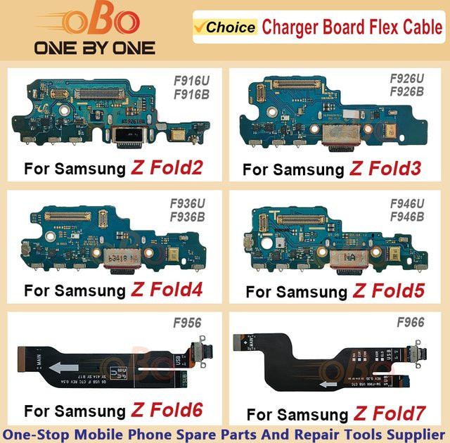 Samsung USB-C Ladeport Flex-Kabel Dock Board Connector für Galaxy Z Fold 2 3 4 5 6 7 - Bild 1