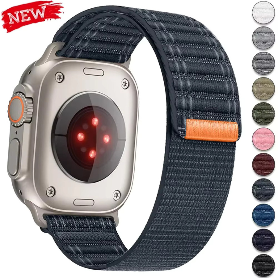 OAKCHARM Uhrenarmband Nylon, Schwarz, Unisex - Bild 2