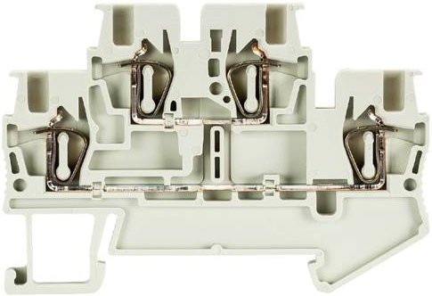 Wieland Electric 56.702.7653.0 Installationsetagenklemme mit Federzuganschluss in Grau, 50 Stück - Bild 1