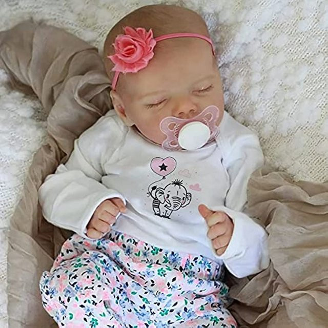 Miaio Babypuppen, 17-Zoll-Babypuppen mit weichem Körper, bewegliche Neugeborene, Plüsch / Textil - Bild 1