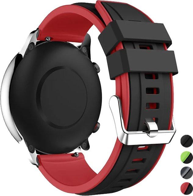 Amazfit Uhrenarmband Silikon, 22 mm, Schwarz, Unisex - Bild 1