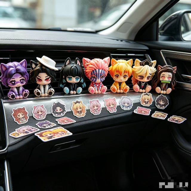 Bandai Demon Slayer Chibi-Figur, Auto-Ornament, Einzelfigur - Bild 1