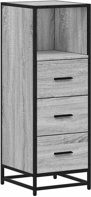 vidaXL Badschrank Grau Sonoma im industriellen Stil, Wandmontage, B/T/H: 35 x 37,5 x 100 cm - Bild 1