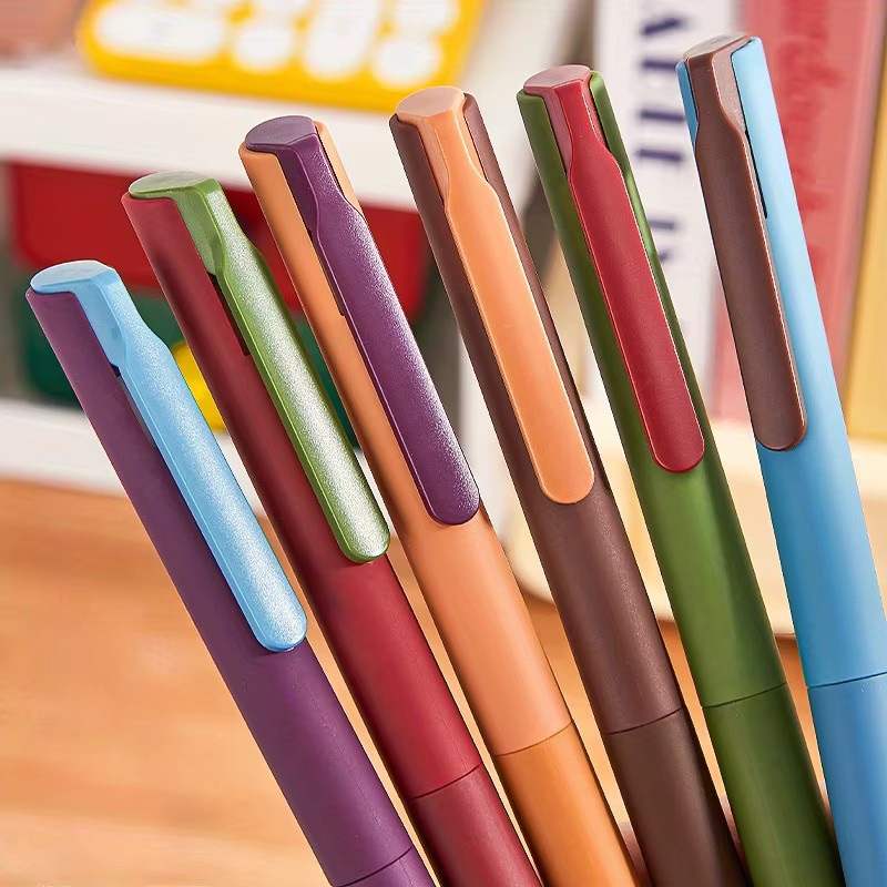 6-teiliges Set Gelstifte in Multicolour mit Druckknopf und ST-Spitze für glattes, schnelltrocknendes Schreiben - Bild 2