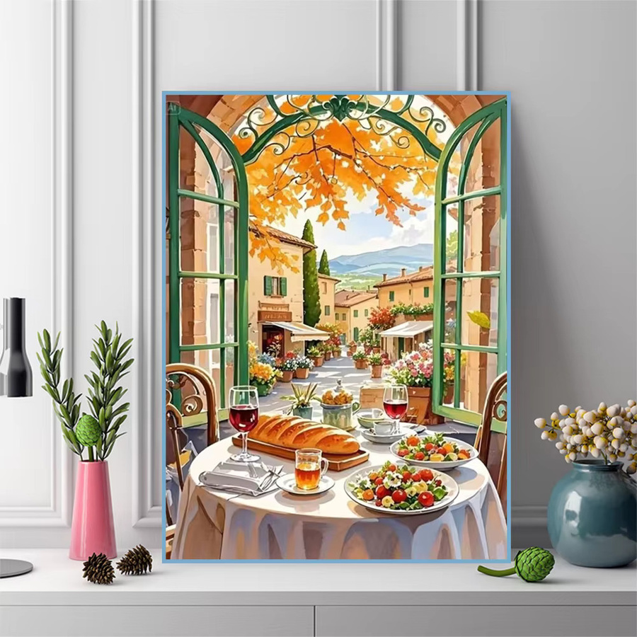 Momoart 5D DIY Diamantmalerei Landschaft Mosaik Kunstset Wanddekoration, Mehrfarbig, B: 30,0 cm, H: 20,0 cm - Bild 3