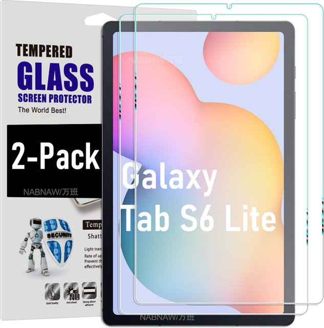 Samsung Displayschutzfolie aus gehärtetem Glas für Galaxy Tab S6 Lite 10,4 Zoll (2024/2022/2020), transparent, 2er-Pack - Bild 1