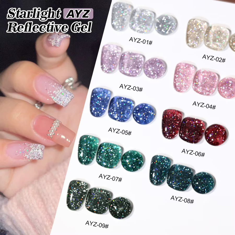 AS Firefly Glitzer-Gel-Nagellack, 15 ml, schimmernd - Bild 5