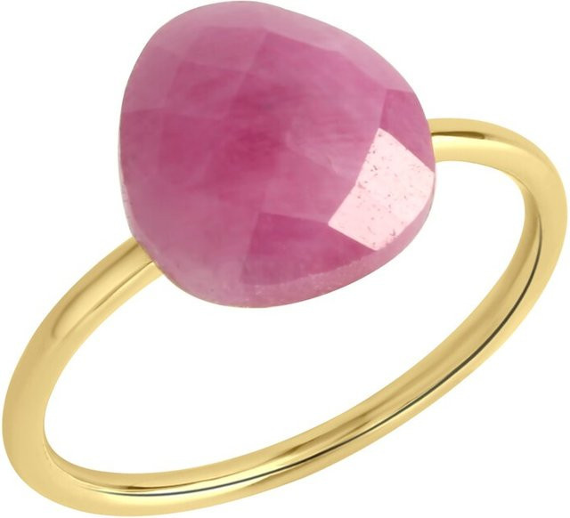Jamelli Ring 925 Silber, vergoldet, Saphir, Damen - Bild 1