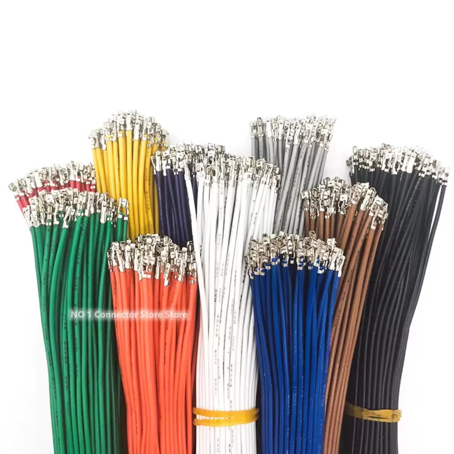 100 Stück pH 2,0 Anschlussklemmen mit Kabel für Elektronik, 2,0 mm Abstand, Einzelkopf, passend für 22AWG 24AWG 26AWG, in Schwarz und Multicolour - Bild 2