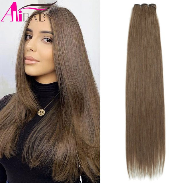 Alibaby Haarverlängerung Ombre, synthetische Haarbündel, 26 Zoll, 150g - Bild 1