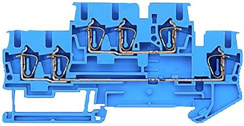 Siemens Doppelstockklemme Federzuganschluss Blau 50 Stück - Bild 1