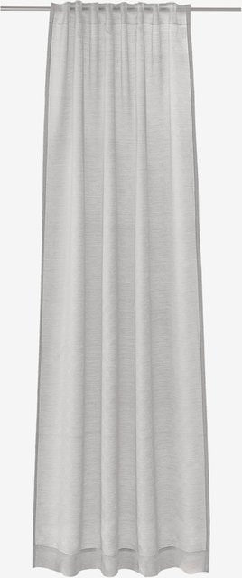 Joop Fertig-Gardine Glare in Grau, transparentes Stoffpanel aus Polyester mit Rod-Pocket Design - Bild 1
