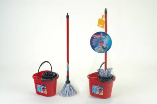 Vileda Kinder-Wischmop und Eimer Rot Kunststoff - Bild 1