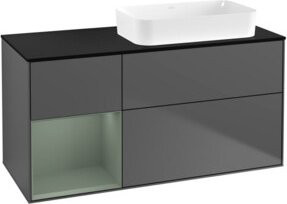V&B Waschtischunterschrank Finion in Anthrazit lackiert, Breite: 120 cm, Tiefe: 60 cm - Bild 1