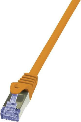 LogiLink CQ3068S RJ45 Netzwerkkabel CAT 6a S/FTP Patchkabel Orange, Länge: 3,00 m - Bild 1