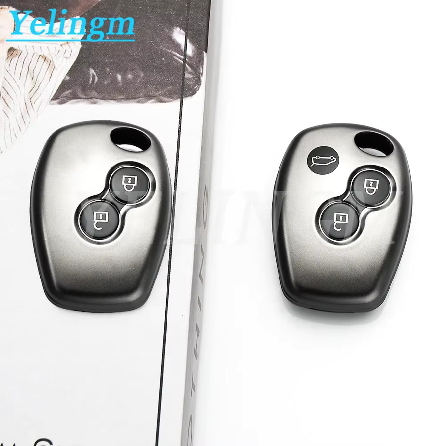 YELINGM Fernbedienungsgehäuse für Renault Megane Modus Espace Kangoo Clio Logan Sandero Twingo Scenic in Gun Grey mit 2-3 Tasten - Bild 2