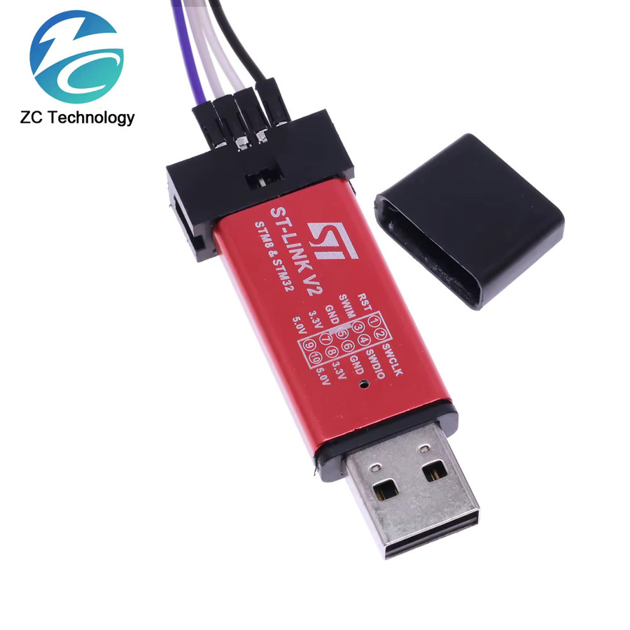 ST-Link V2 ST-Link Mini Simulator für STM8 und STM32 von STMicroelectronics in Rot - Bild 3