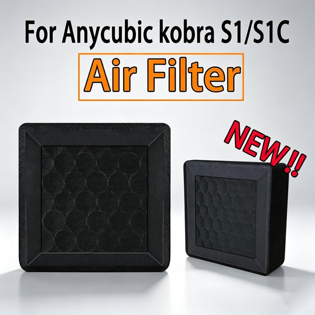 Anycubic Kobra S1C Aktivkohlefilter für Anycubic Kobra S1 3D-Drucker in Schwarz - Bild 1