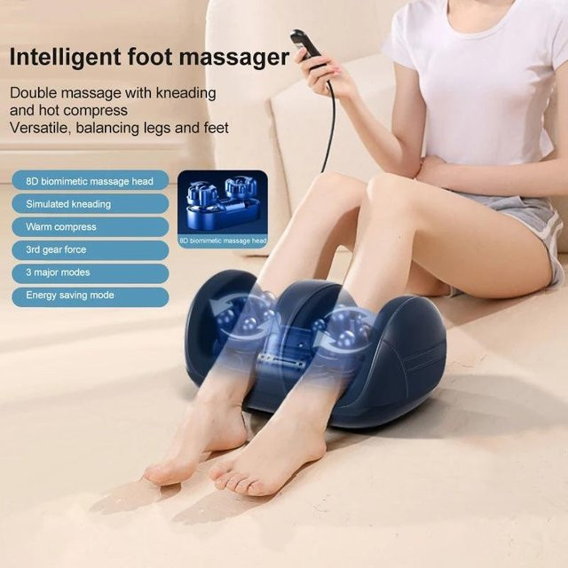 Binchi Health Technology Elektrisches Fuß- und Beinmassagegerät, Grau - Bild 1