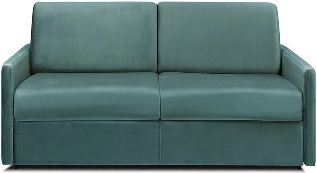 Vente-unique Schlafsofa Calife in Smaragdgrün mit Samtbezug und Schaumstoffpolsterung, Breite: 150 cm - Bild 1