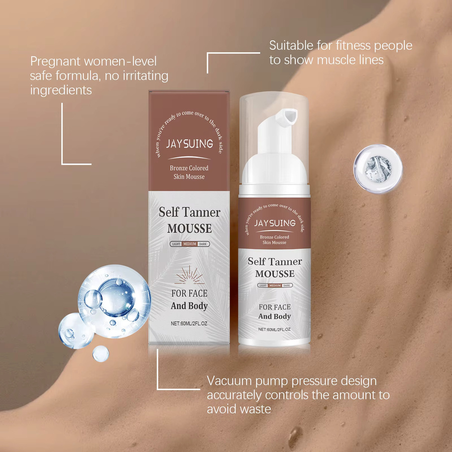 eelhoe Selbstbräunungs-Express-Mousse, Schaum für Gesicht und Körper, Unisex - Bild 4