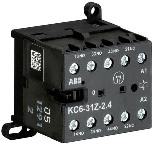 ABB KC6-31Z-24 Kleinschütz in Schwarz mit 3 Schließern und 1 Öffner - Bild 1