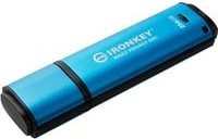 Kingston IronKey Vault Privacy 50C USB-Flash-Laufwerk mit 256 GB und USB-C Anschluss in Schwarz und Blau - Bild 1