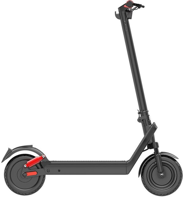 HX X9B Elektroroller mit 1000W Spitzenmotor, 36V 15.6Ah Akku, faltbarer E-Scooter für Erwachsene mit 10 Zoll Pneumatikreifen und APP-Steuerung, Schwarz - Bild 1