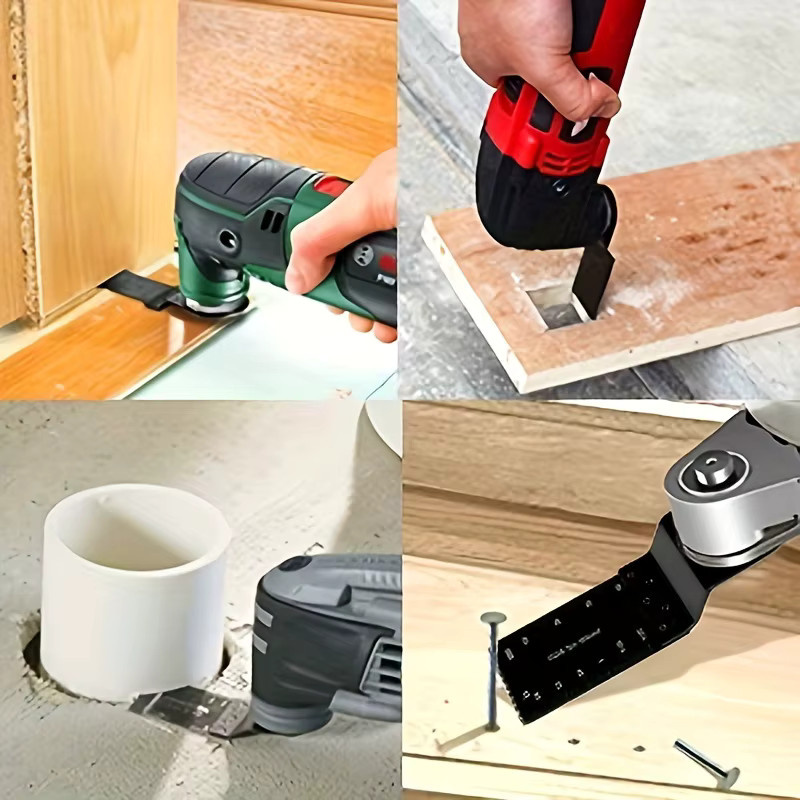 95-teiliges Multitool-Zubehör Set mit Titan-Sägeblättern, Bi-Metall-Klingen und Schleifpapier für oszillierende Sägen - Bild 2