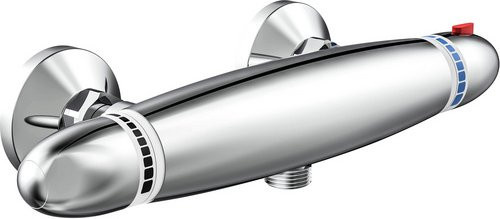 SCHÜTTE Duschthermostat SUPRA wandmontiert in Chrom und Silber - Bild 1