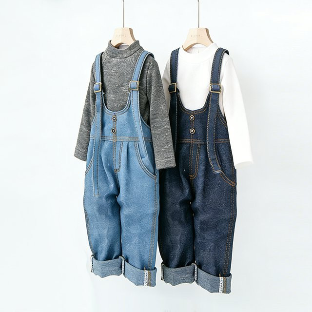 XiDonDon Puppenkleidung Vintage Denim-Overall, Jeans-Hosen-Set, Blau, Zubehör - Bild 1
