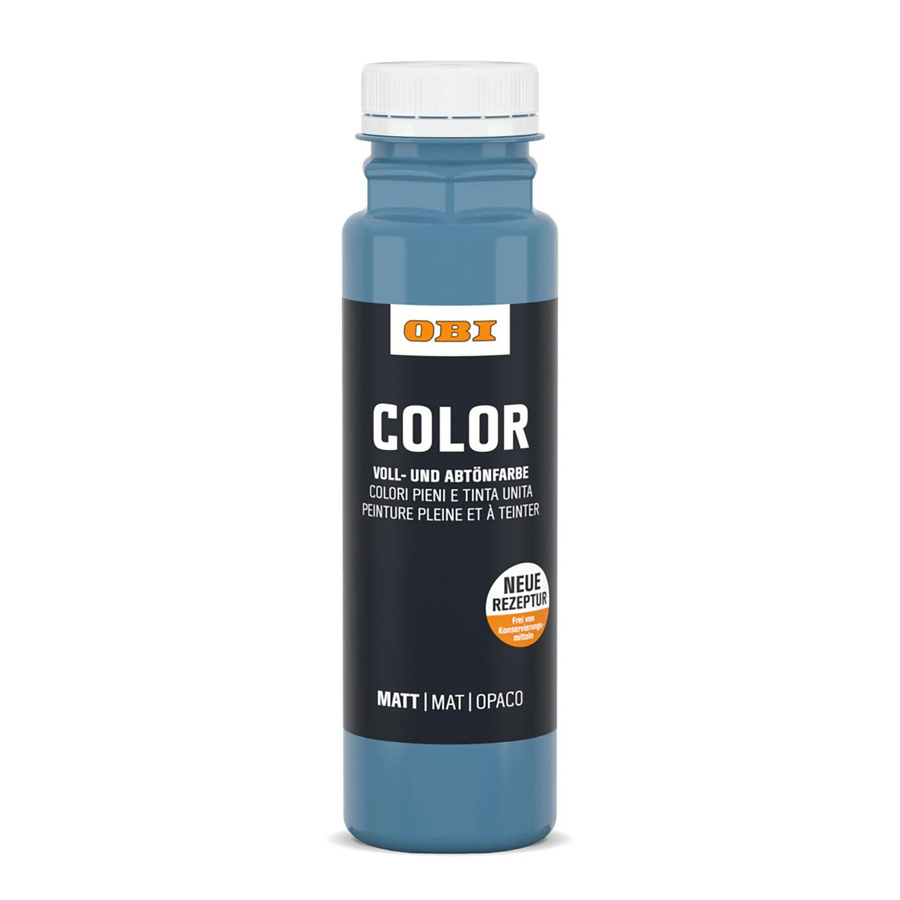 OBI Color Voll- und Abtönfarbe Blau, wasserbasiert, 0,25 l - Bild 2