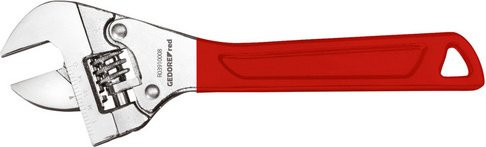 Gedore red Rollgabelschlüssel mit Ratsche aus Chrom-Vanadium in Rot, Weite 36 mm, Länge 256 mm - Bild 1