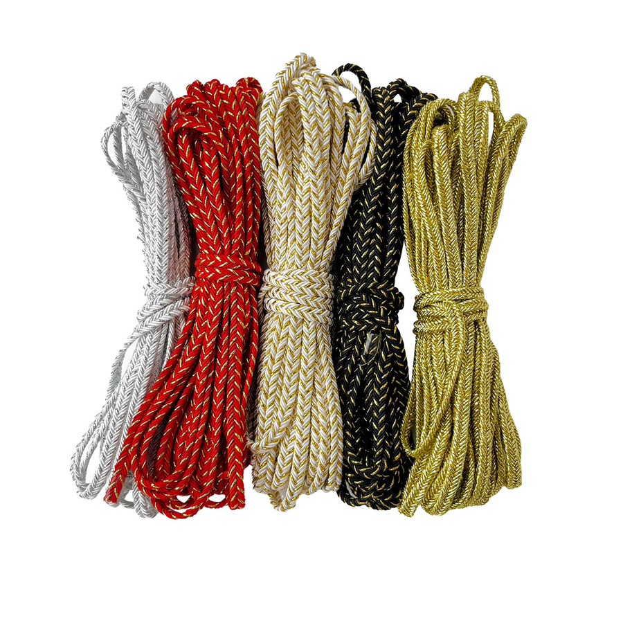 Geripptes Fischgrätband mit Streifenmuster, 6 mm Breite, dekorative gewebte Schnur für Wohnaccessoires in verschiedenen Farben - Bild 3