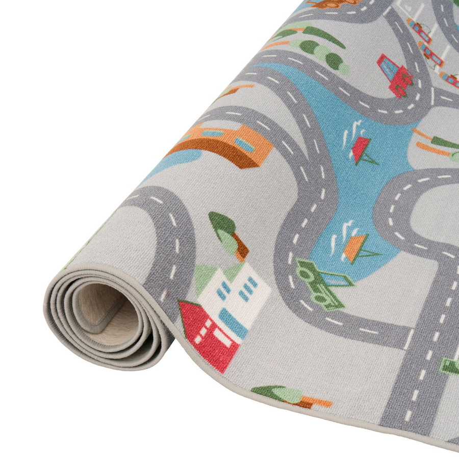 Snapstyle Kinder Spiel Straßenteppich Fun Town in Multicolour, handgetuftet aus Polypropylen - Bild 2