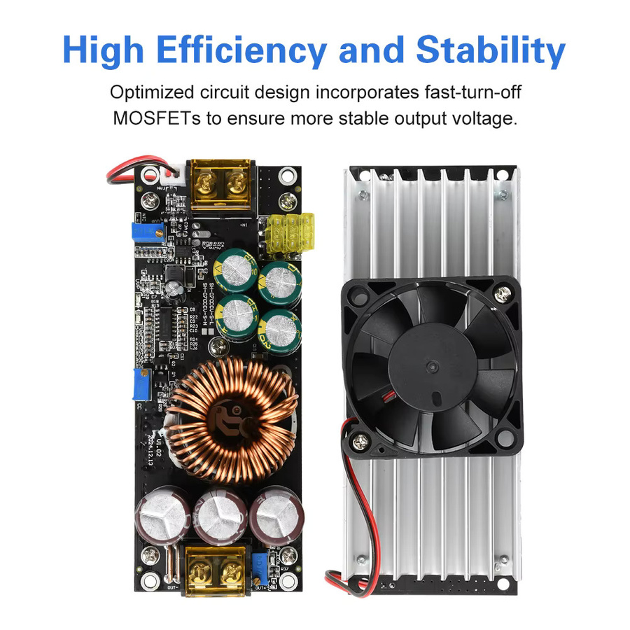 Aideepen 1800 W DC-DC-Aufwärtswandler Step-Up-Leistungsmodul für Solaranlagen in Multicolour - Bild 2