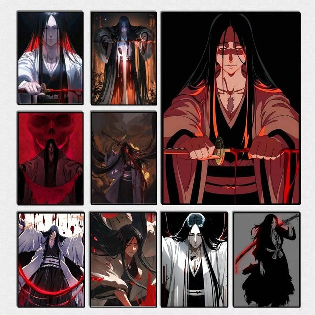 Anime Retsu Unohana Bleach Wandaufkleber als dekoratives Poster in Multicolour - Bild 1