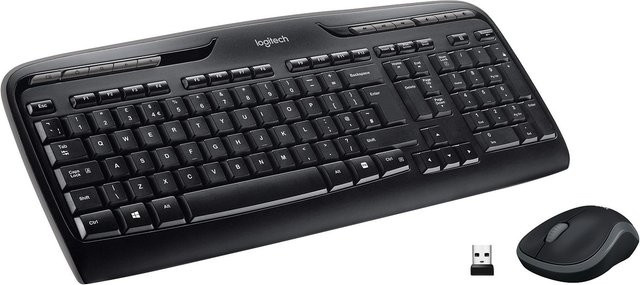 Logitech Wireless Combo MK330 Tastatur-Maus-Set, kabellos, QWERTZ Deutsch, Schwarz - Bild 2