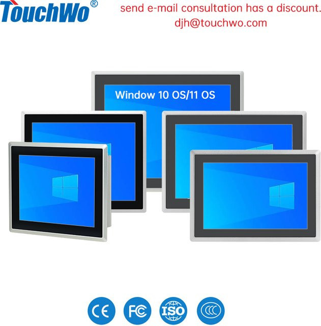 TouchWo Industrie-Touchscreen-Panel PC All-in-One mit Windows OS und IP65 Frontschutz, 8-12,1 Zoll - Bild 1