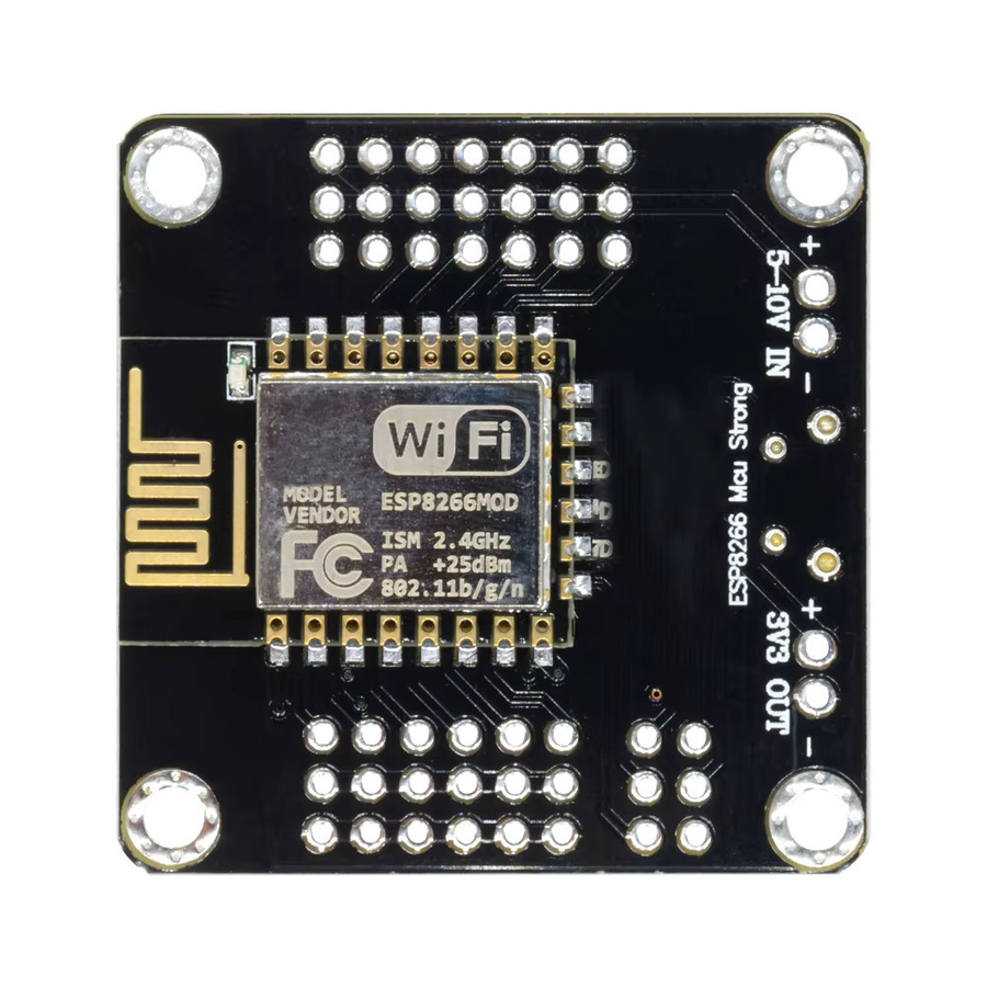 DM Strong ESP8266 ESP-12E Wireless WiFi Development Board Modul mit Micro USB und Antenne in Schwarz - Bild 2