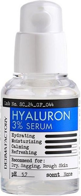 THE DERMA FACTORY Hyaluron 3% Serum, 30 ml, für trockene und empfindliche Haut - Bild 1