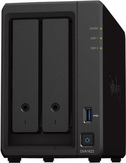 Synology Deep Learning NVR DVA1622 Netzwerk-Videorekorder in Schwarz mit 16 Kanälen, Intel Celeron J4125, 6 GB RAM und KI-Analyse - Bild 1