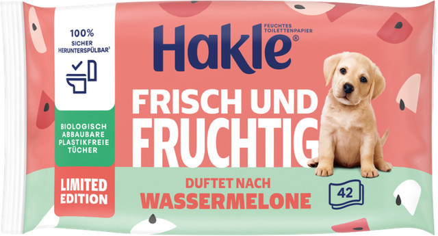 Hakle Feuchte Toilettentücher Wassermelone, Nachfüllung, 1 Stück - Bild 1