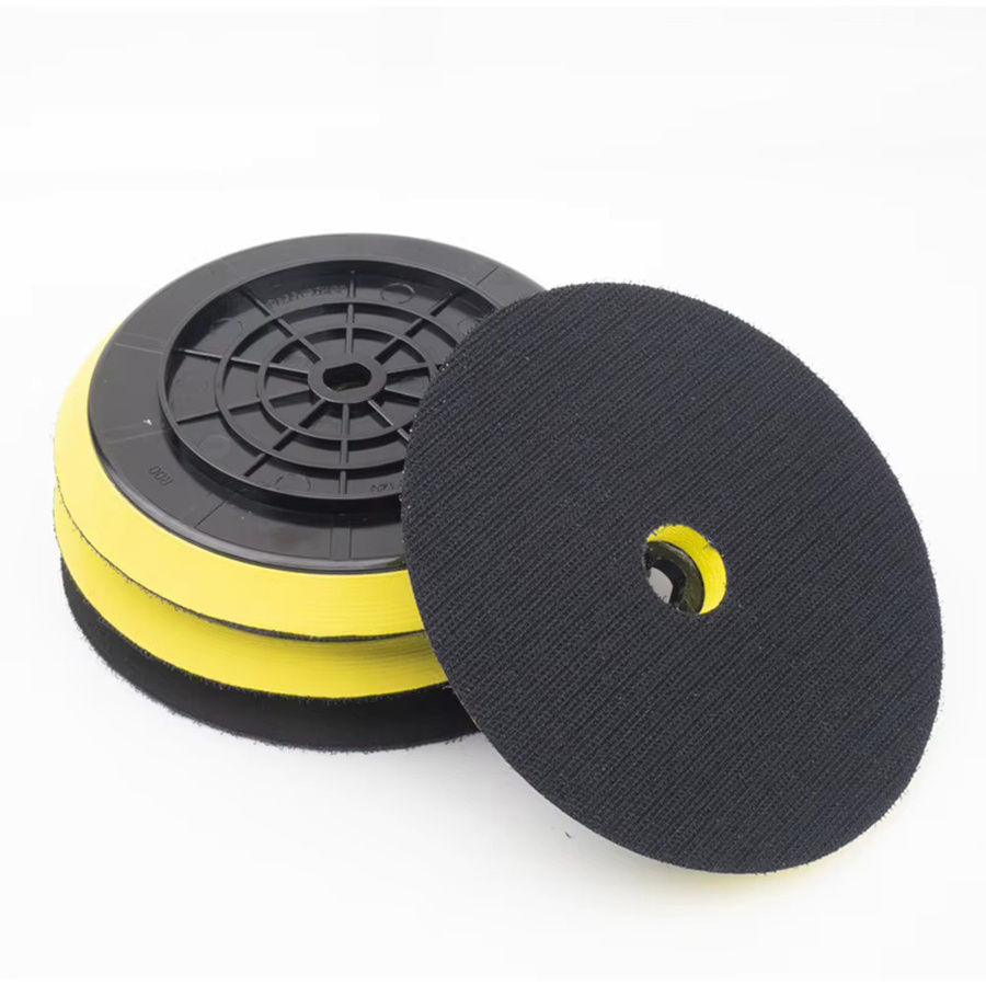 Vibratite Puffer-Stützteller aus EVA-Schaum für kabellose Polierschleifer, 2er-Pack, Gelb und Schwarz - Bild 5