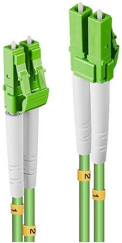 LINDY Glasfaser LWL Anschlusskabel OM5 Multimode Grün, Länge: 3,00 m, 1x LC-Stecker auf 1x LC-Stecker, 50/125 µm - Bild 1
