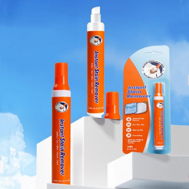 YOCITY Fleckenentferner-Stift in Orange, tragbarer Mehrzweck-Bleichstift für Lebensmittel- und Getränkeflecken auf verschiedenen Stoffen - Bild 1