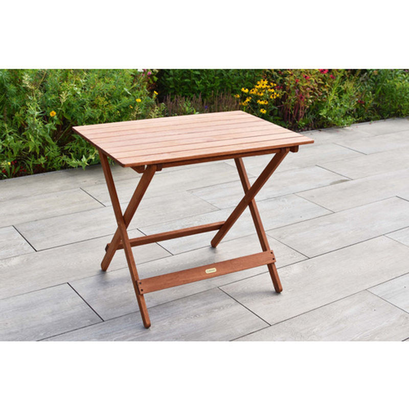 Merxx Klapp-Beistelltisch Porto aus Eukalyptus Holz in Beige, B/T/H: 90 x 60 x 74 cm - Bild 3