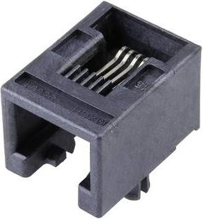 Molex Cat 3 Mod Jack/Plug 955012641 Buchse Schwarz - Bild 1