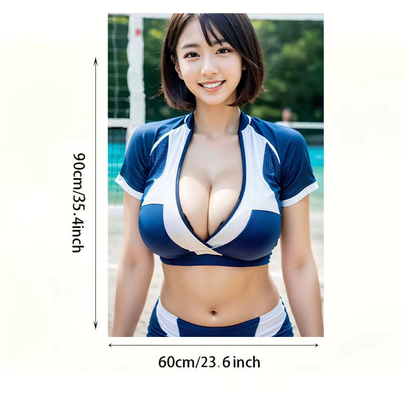 CIFBUY Fitness-Leinwandposter Sport-Wandkunst in Blau-Weiß, ungerahmte Textil-Wanddekoration für dein Zuhause oder den Fitnessraum, Breite: 30,0 cm, Höhe: 20,0 cm - Bild 2